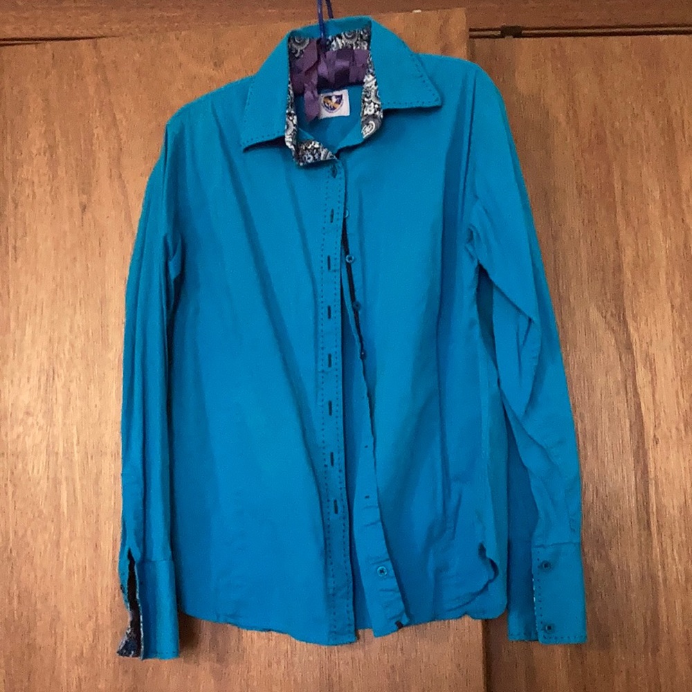 Royal highness equestrian button down shirt